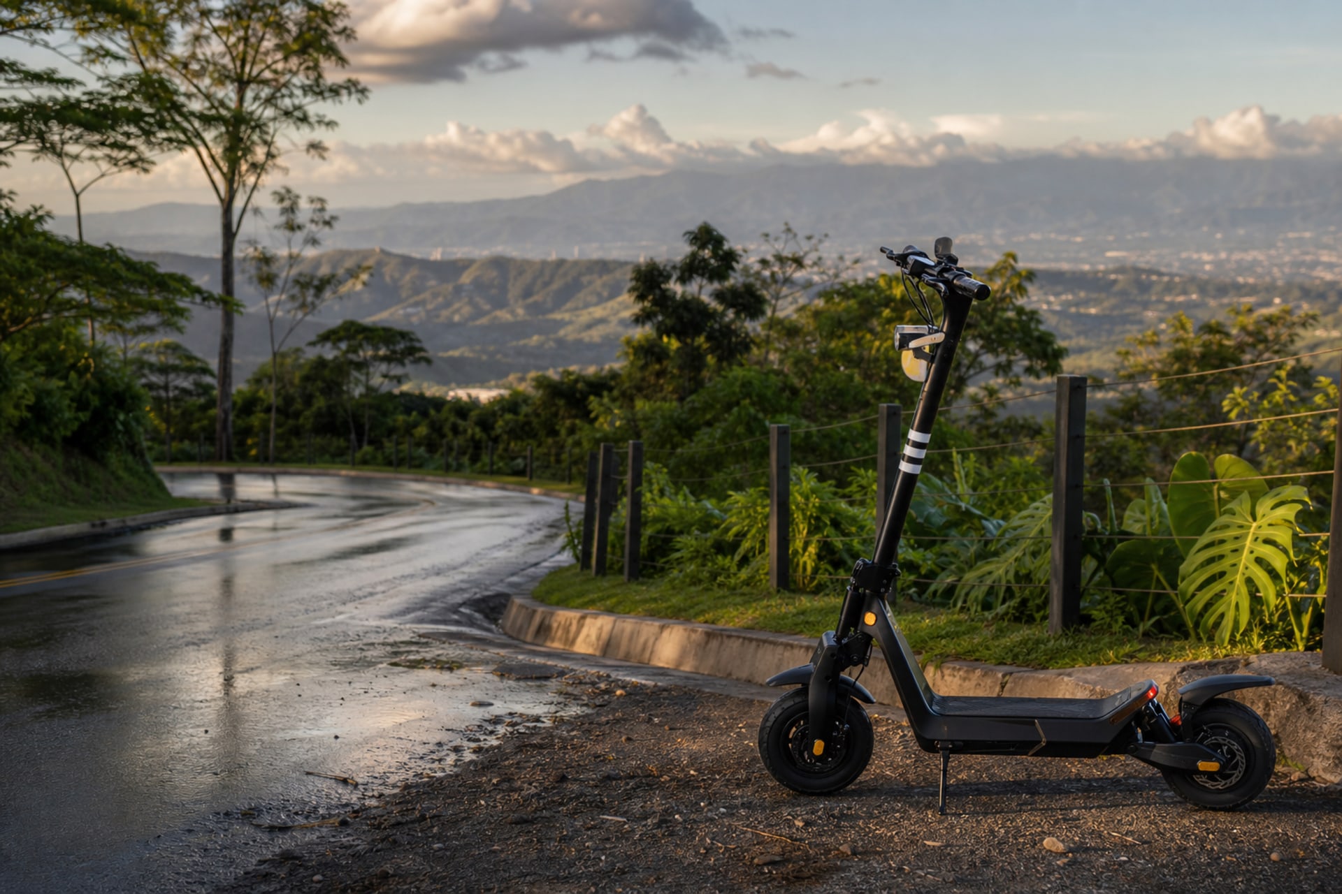 OKAI scooter lifestyle route
