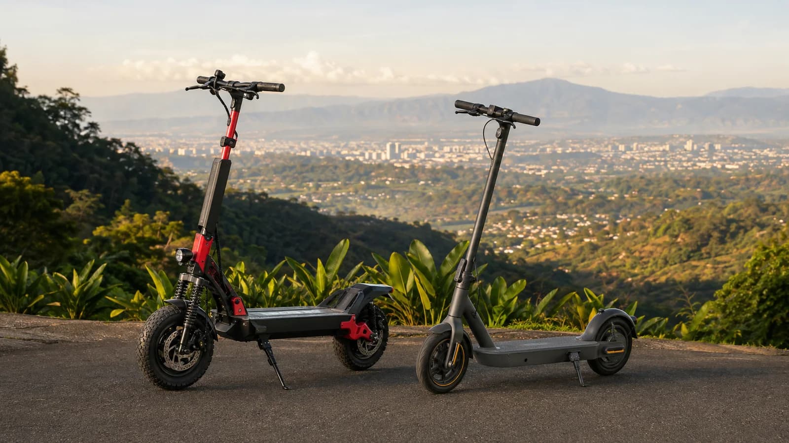 Two scooter philosophies, one right route